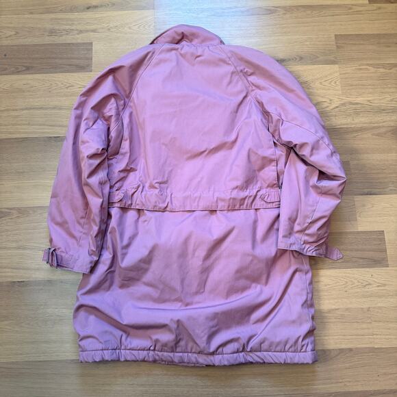 Women's Vintage 80's Woolrich Pink Flannel Lined Parka Jacket Coat Sz Medium VTG - Picture 3 of 11
